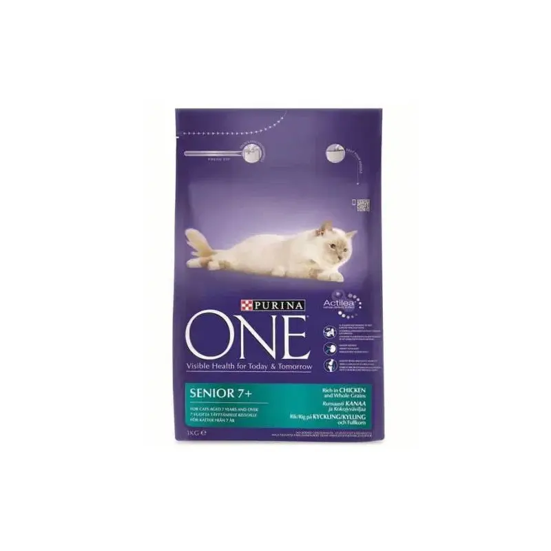 Purina One Senior 7+ Rich In Chicken & Whole Grains 3kg