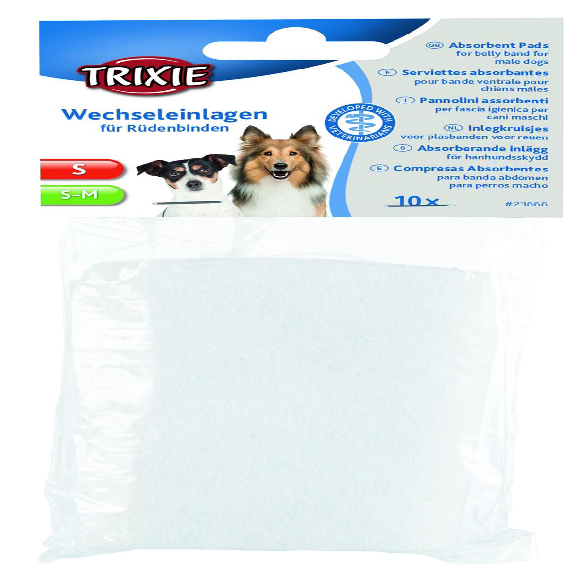 23666 Absorbent pads for belly band for male dogs S S-M 10 pcs