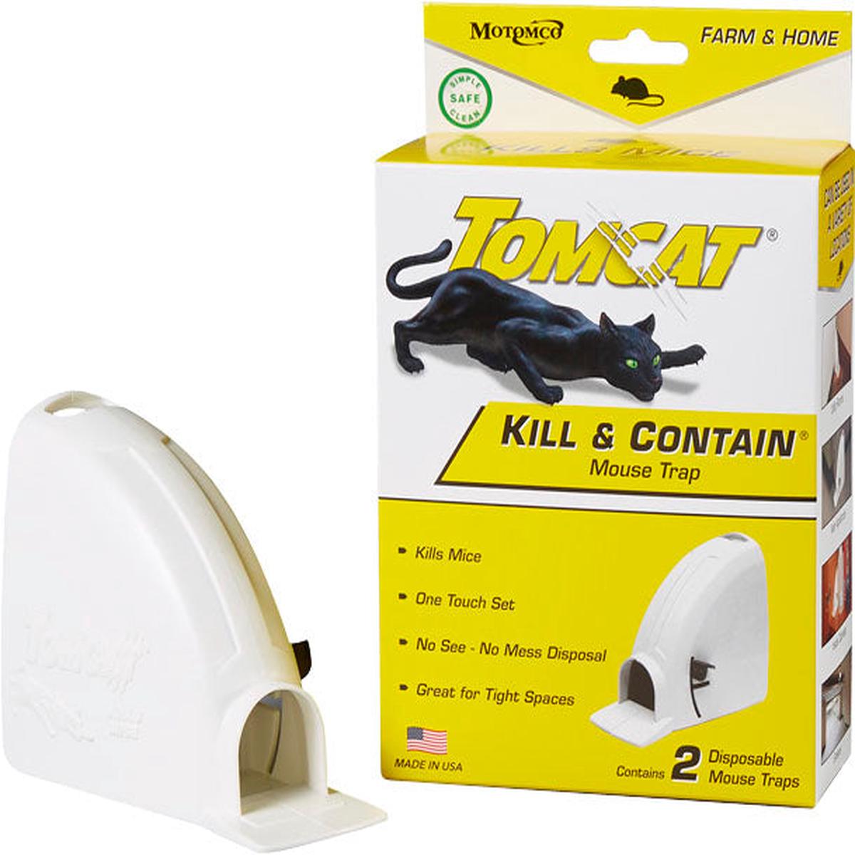 Tomcat Kill & Contain Mouse Trap - WHITE | 2 PK