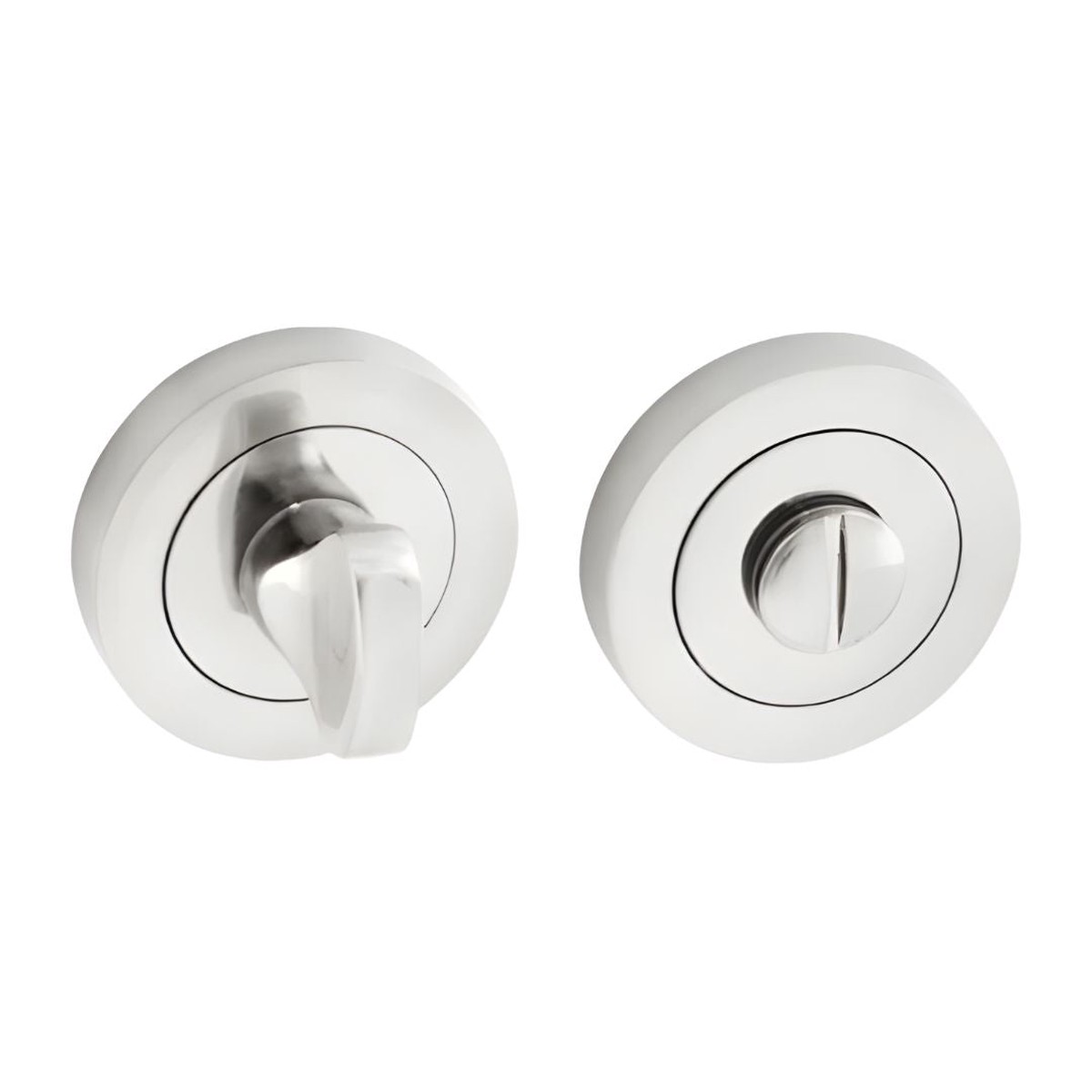 Bathroom Thumb Turn & Release - Satin Chrome