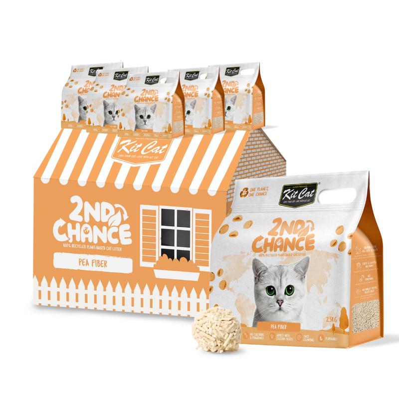 [CTN OF 6] Kit Cat 2nd Chance Plant-Based Cat Litter (6 x 2.5kg) - 4 scents