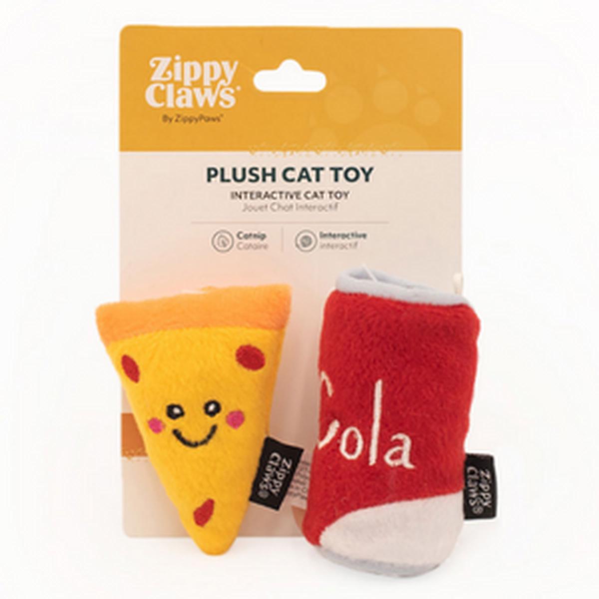 ZippyClaws NomNomz Pizza and Cola Cat Toy